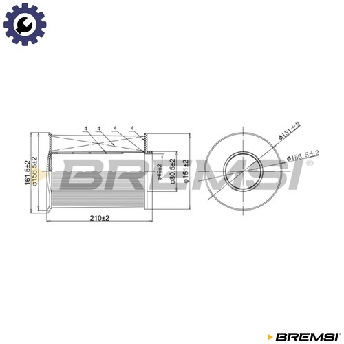 Air filter fa0204 for - for, mazda
