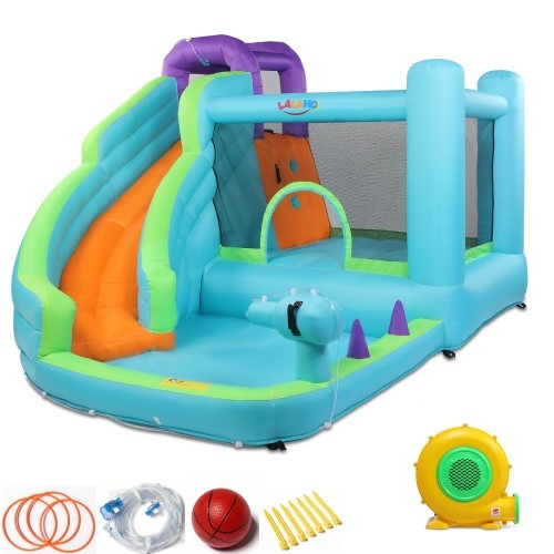 Bouncy castle with long slide - bouncy,