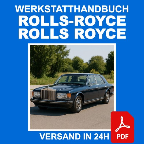 Workshop manual rolls royce - workshop,