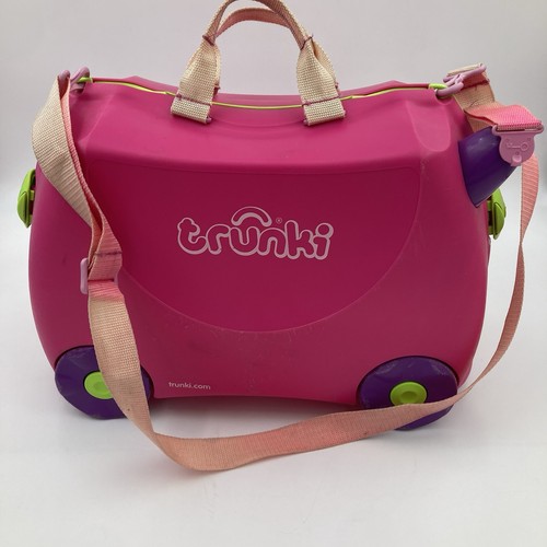 Trunki pink ride suitcase - ride, on