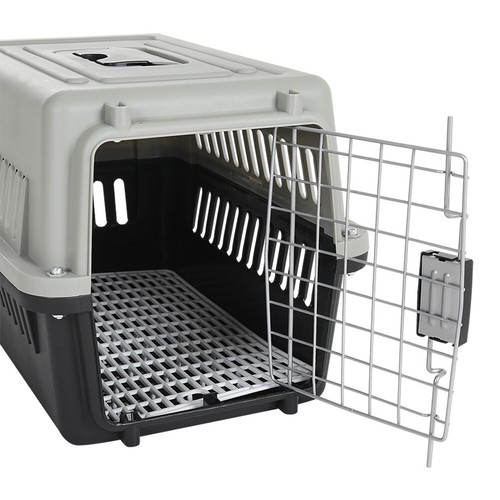 Grey dog cat carrier - grey, dog/