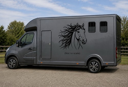 Horse box vinyl decal - 1,