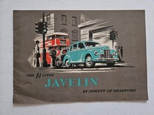 JOWETT JAVELIN SALES BROCHURE