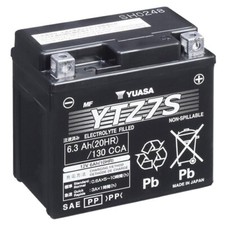 Motorcycle battery Yuasa YTZ7S (WC) AGM closed, 12V|6Ah|CCA:130A (113x70x105