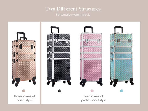 Makeup trolley case detachable - case,