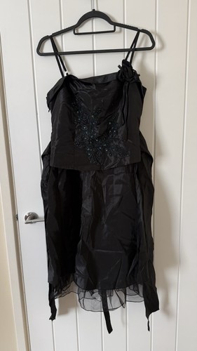 Cherlone black beaded corset - black,