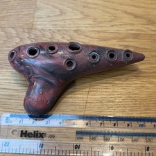 Vintage  Ocarina Red & Black