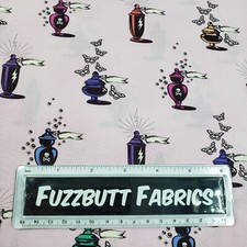 Tula Pink Nightshade Deja Vu - steampunk floral gothic fabric cotton