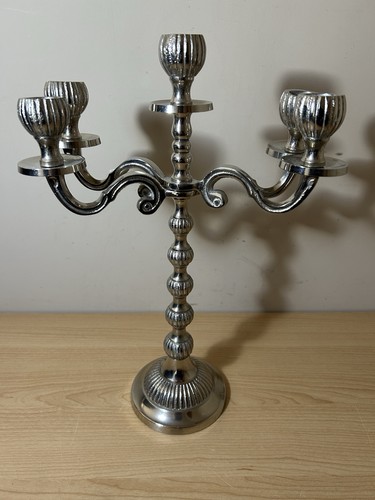 Tall arm resin candelabra - 5-arm,
