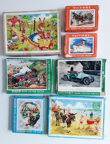 Vintage victory wooden jigsaw - victory,