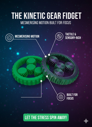 The kinetic gear fidget 3d - the,