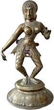 ANTIQUE INDIAN BRONZE DANCING