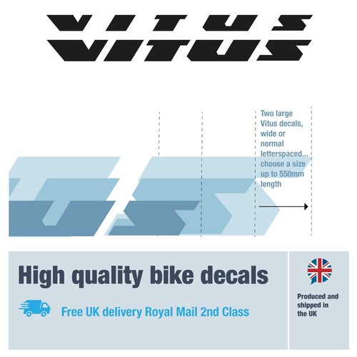 Vitus extra long bike - , decals