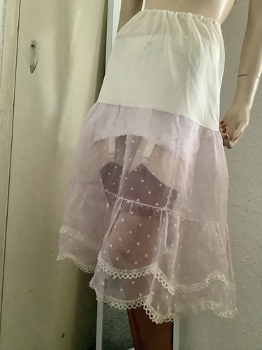 Vtg perrico white sheer nylon - vtg,