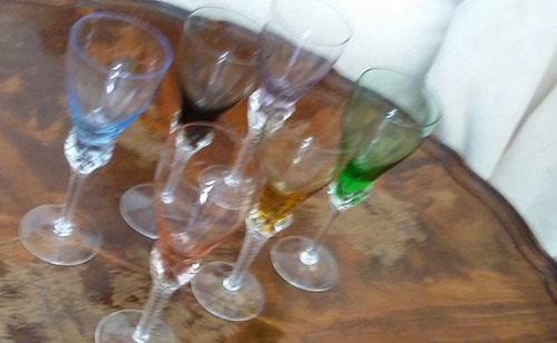 Set vintage coloured - set, 6