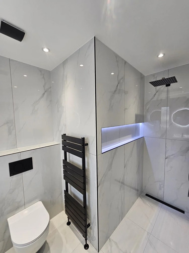 White marble 120 cm - white, x
