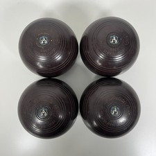 Henselite Super-Grip Lawn Bowls x 4 Size 1 BIBC F93 Bells Design