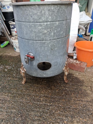 Vintage water boiler wash tub - vintage,