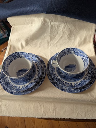 Pair spode blue - of, italian