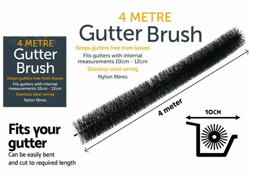 Gutter guard brush drain - gutter,