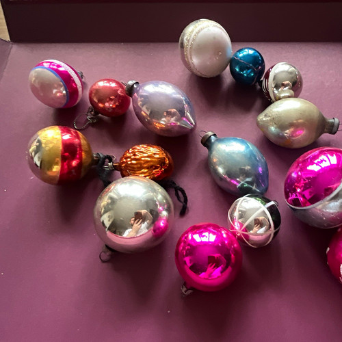 Vintage glass christmas - vintage,