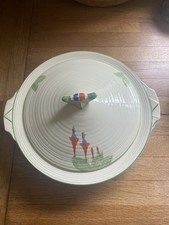 Vintage Crown Ducal Cream Art Deco Lidded Tureen, 2 available