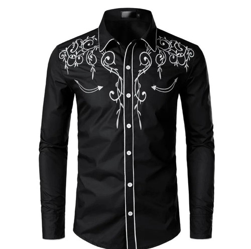 Cowboy western shirt men - cowboy,