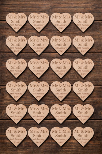 Personalised wooden love - personalised,