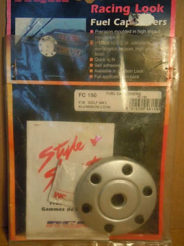 Aluminium look fuel cap cover - cap,