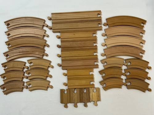 Wooden train track - wooden,