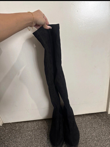 Women black thigh - black, thigh-high