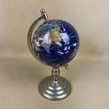 Antique Globe Metal Gold Stone