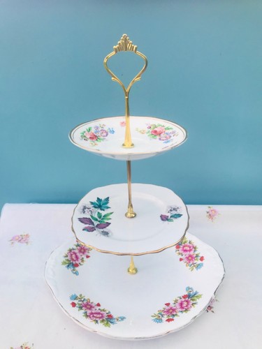 Pretty tier cake stand - cake,