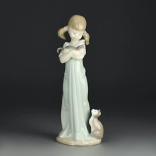 Lladro 5743 "Don't Forget Me" Girl Cat Figurine - MintCondition  - 