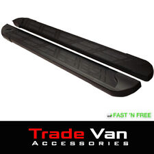 FITS MITSUBISHI L200 NITRO-PRO BLACK SIDE STEPS SIDE BARS RUNNING BOARDS 2006 ON