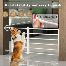 Pet Small Dog Safety Gate Retractable Baby Barrier Door Stair Fence Guard Indoor
