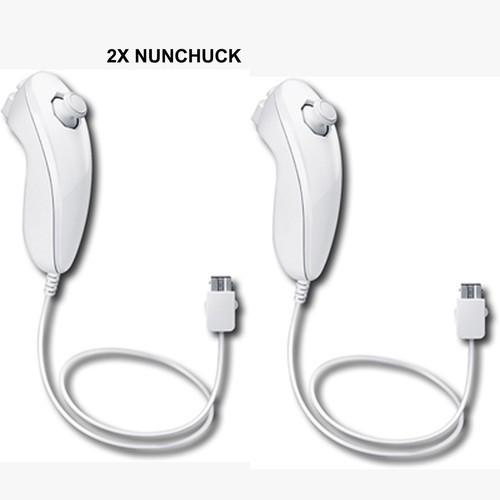 New white nunchuck nunchuk - white,
