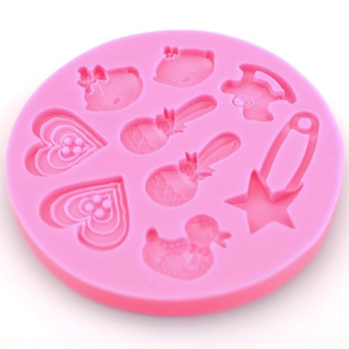 Heart baby christening shaped - heart,