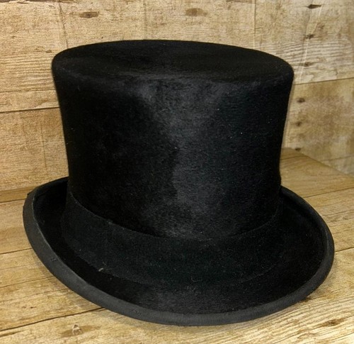 Vintage black fur felt - fur,