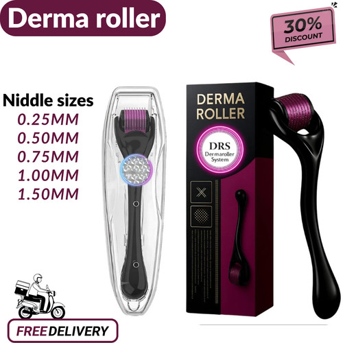 Derma skin roller - roller, titanium