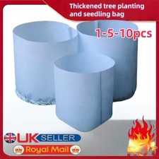 1-100x Plant Grow Bags Biodegradable Non-woven Fabric Nursery Bag Seedling Pot