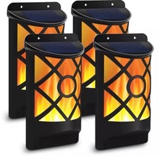 Solar Flame Fence Light