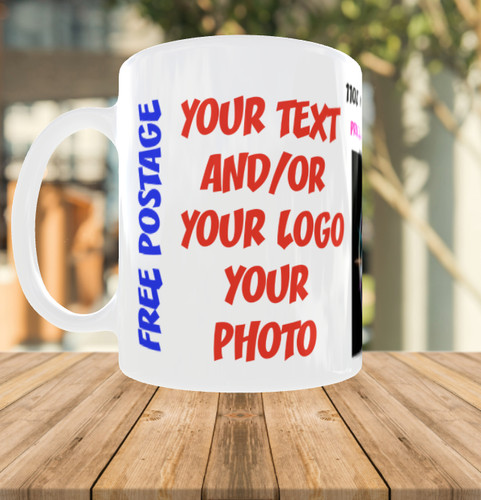 Personalised mug design - mug, text