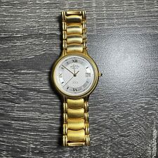 Rotary Elite Ladies Quartz Watch Stainless Steel Gold Sapphire Glass