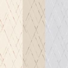 Rasch Argyle Plaid Stripe Textured Pastel Colour Glitter Wallpaper