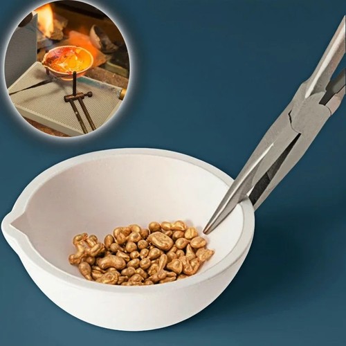 High temp quartz crucible - quartz, clip