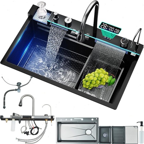 Led inset kitchen sink set - kitchen,