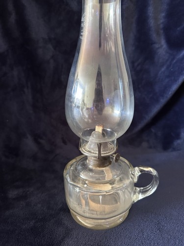 Vintage oil lamp clear - vintage,