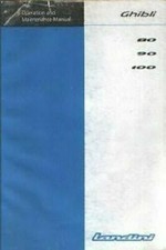 Landini Tractor Ghibli 80 90 100 Operators Manual