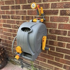 Hose Head Attachment Holder For Hozelock 2 in 1 Wall Mounted Hose Reel (Grey)